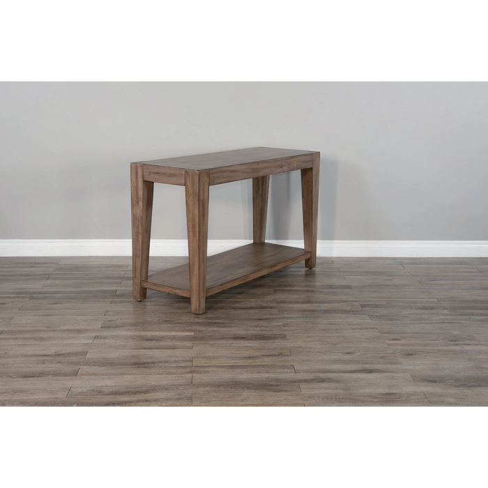 Sunny Designs Doe Valley 50" Mid-Century Mahogany Wood Sofa Table in Taupe Brown Buckskin - Bed & Sofa Hub