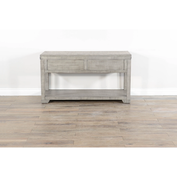 Sunny Designs Traditional Mahogany Wood Sofa Table in Alpine Gray - Bed & Sofa Hub