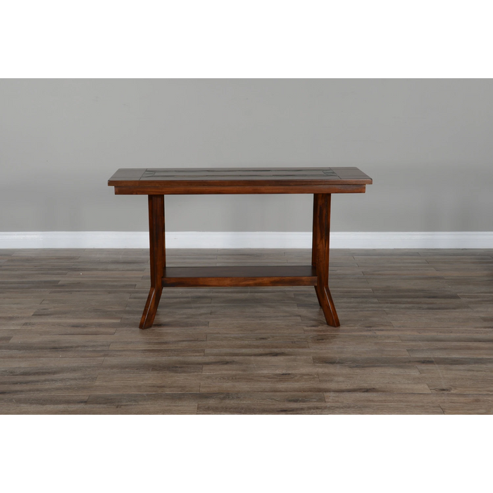 Sunny Designs Santa Fe 48.5" Traditional Wood Sofa Table in Dark Chocolate - Bed & Sofa Hub