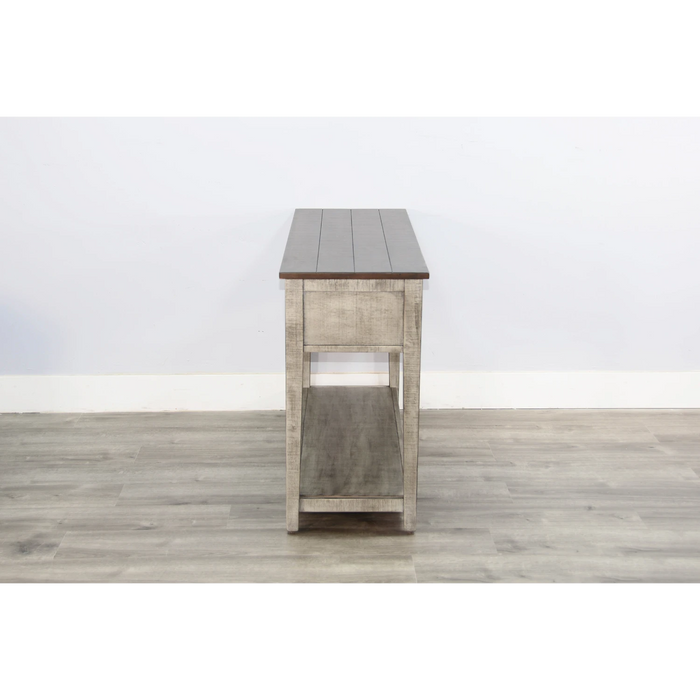 Sunny Designs Sofa Table Tobacco Leaf and Alpine Grey - Bed & Sofa Hub