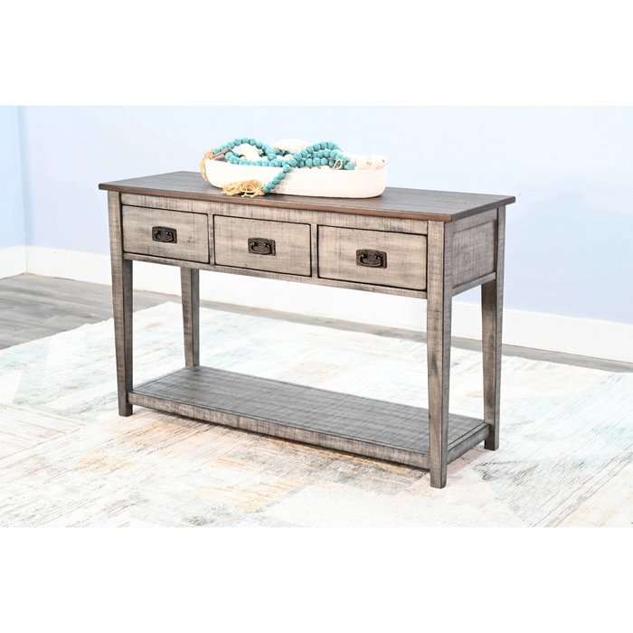 Sunny Designs Sofa Table Tobacco Leaf and Alpine Grey - Bed & Sofa Hub