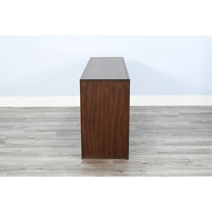 Sunny Designs Sofa Table with Sliding Door Coffee Bean - Bed & Sofa Hub