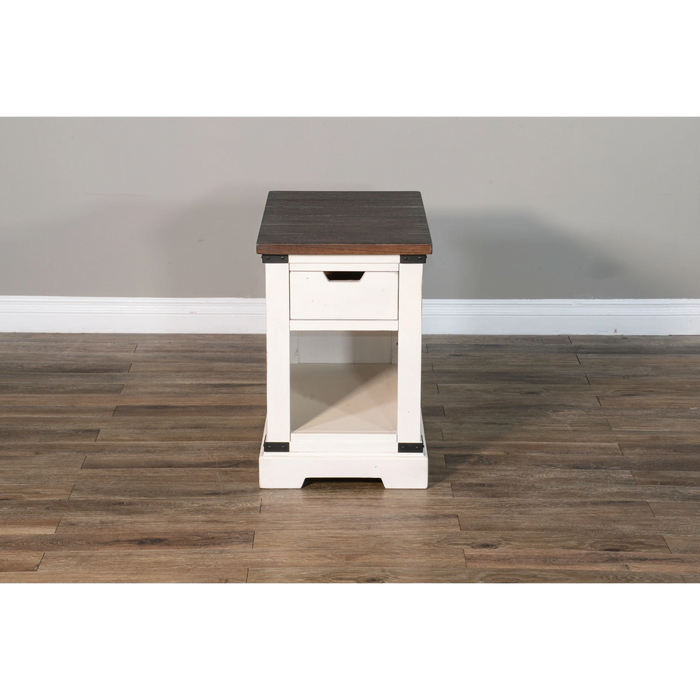 Sunny Designs Homestead Sofa Media Table Tobacco Leaf - Bed & Sofa Hub