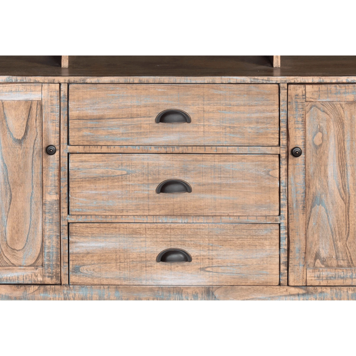 Sunny Designs  66" TV Console Weathered Brown - Bed & Sofa Hub