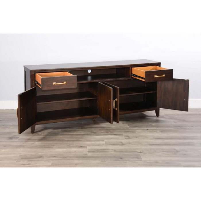 Sunny Designs 72" Media Console Coffee Bean - Bed & Sofa Hub