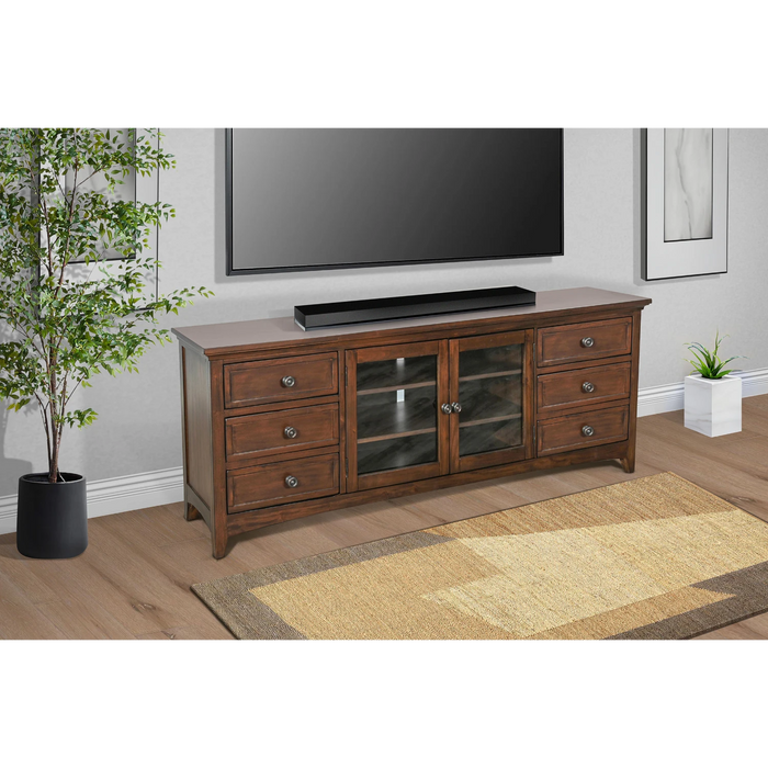 Sunny Designs 62" Media Console Coffee Bean - Bed & Sofa Hub