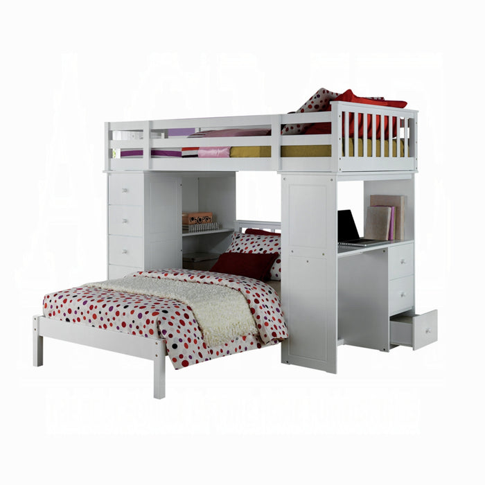 ACME Freya Twin Loft Bed W/Storage - Bed & Sofa Hub