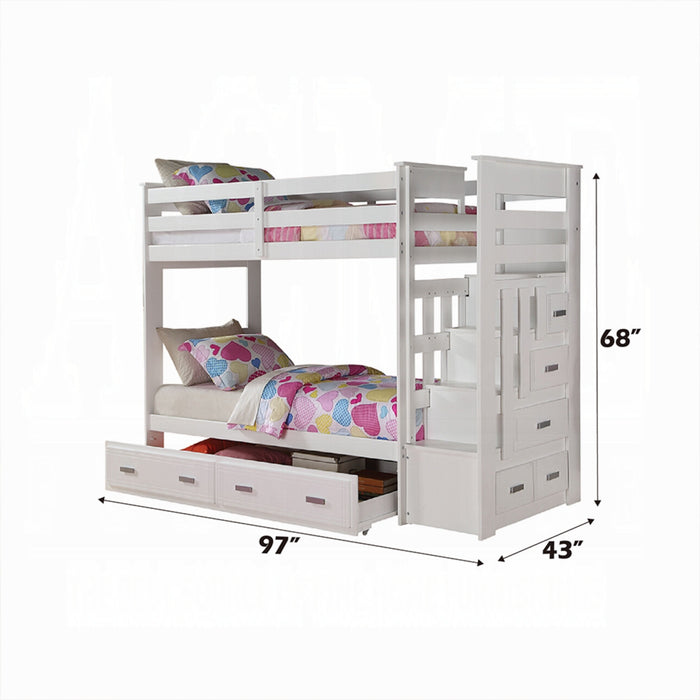 ACME Allentown Twin/Twin Bunk Bed W/Trundle & Storage - Bed & Sofa Hub