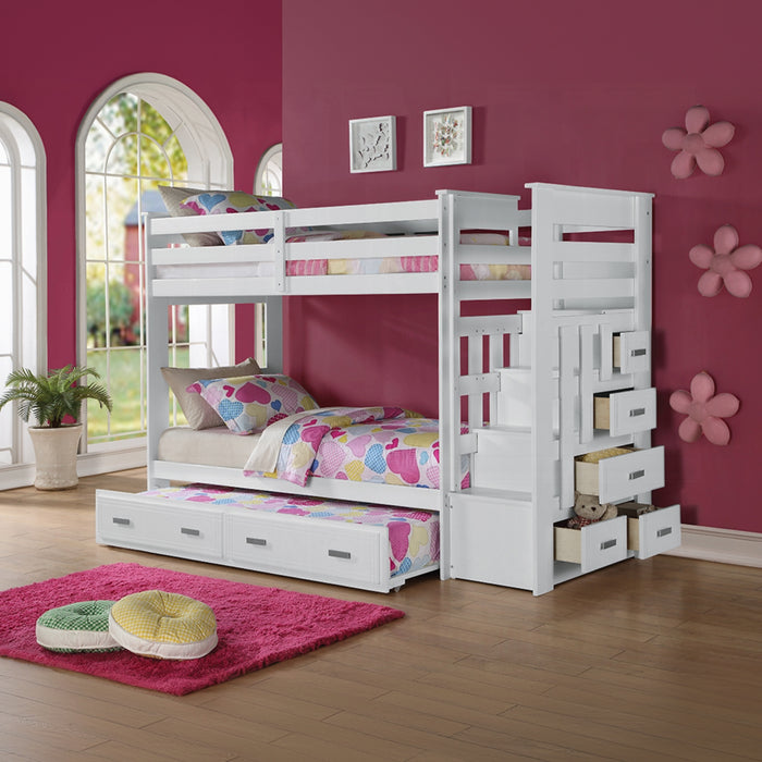 ACME Allentown Twin/Twin Bunk Bed W/Trundle & Storage - Bed & Sofa Hub