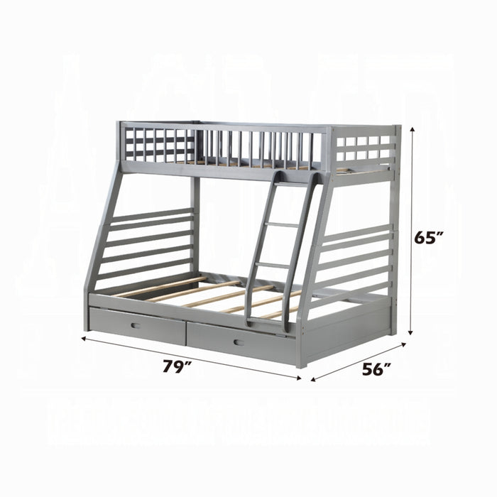ACME Jason Twin/Full Bunk Bed W/Storage - Bed & Sofa Hub