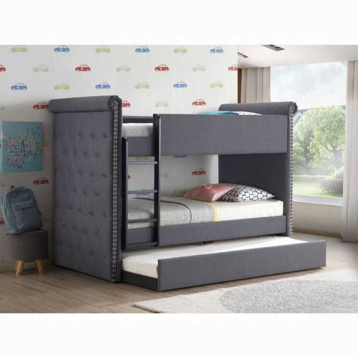 ACME Romana II Twin/Twin Bunk Bed W/Trundle - Bed & Sofa Hub