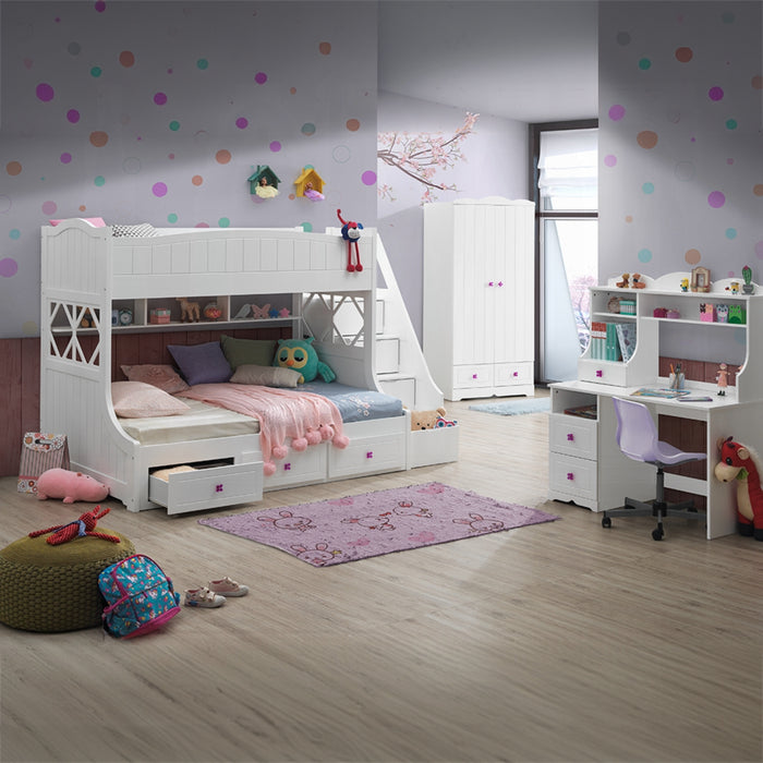 ACME Meyer Twin/Full Bunk Bed W/Storage - Bed & Sofa Hub