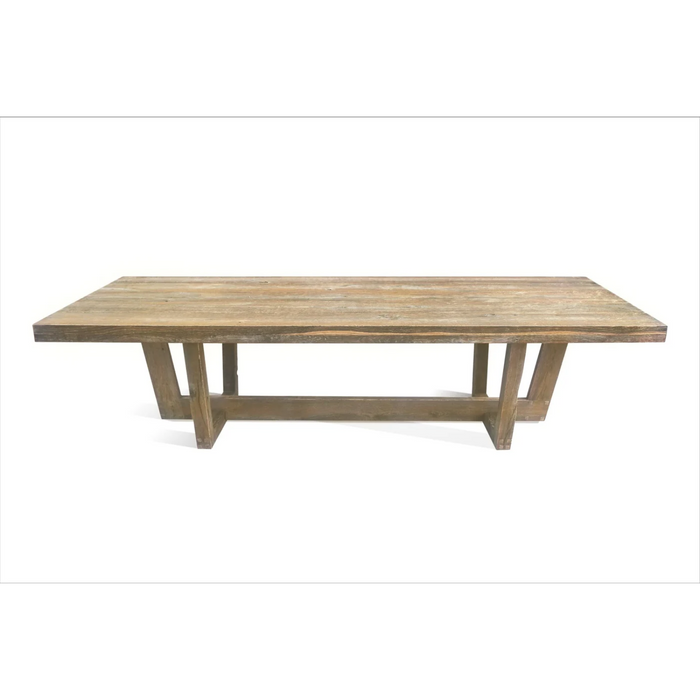 Maxima House Solid Oak Wood Dining Table Kamelot-Iii - Bed & Sofa Hub