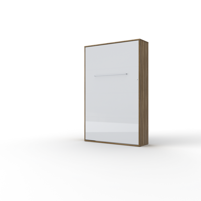 Maxima House Vertical Murphy bed Invento European FULL size with mattress and LED included IN-02WLED - Bed & Sofa Hub