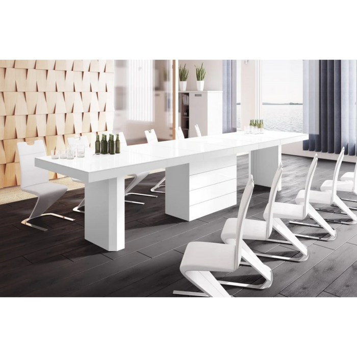 Maxima House Dining/ Conference Room Table Kolos with 4 Extension, for Up to 20 People - Bed & Sofa Hub
