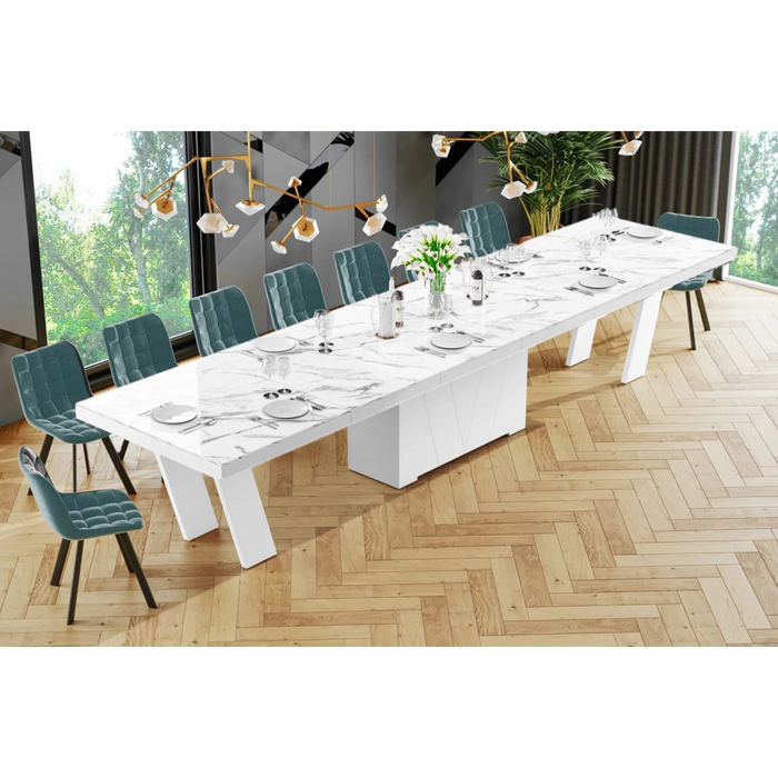 Maxima House Dining Set ALETA 11 pcs. modern Dining Table - Bed & Sofa Hub