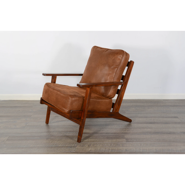 Sunny Designs Santa Fe Mahogany Accent Chair with Cushions in Dark Chocolate Dark Chocolate - Bed & Sofa Hub