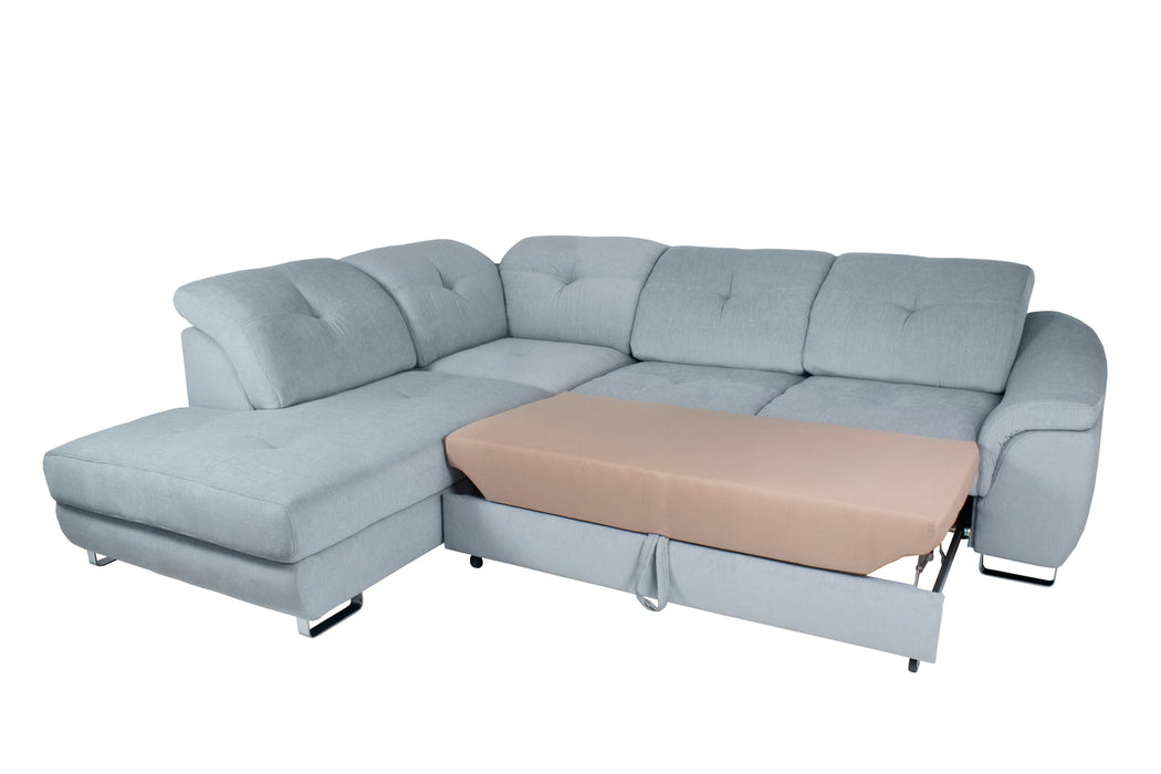 Maxima House Sleeper Sectional Sofa NOBILIA with Storage BEN004 - Bed & Sofa Hub