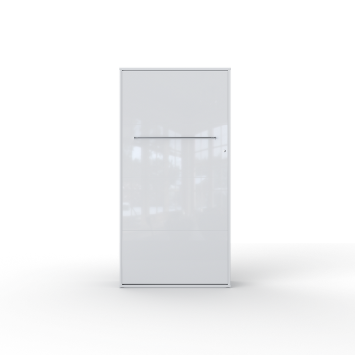 Maxima House Vertical European TWIN size Murphy bed INVENTO with mattress, LED included - Bed & Sofa Hub