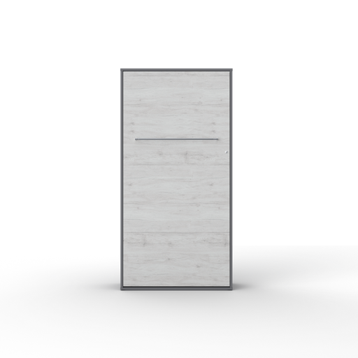 Maxima House Vertical European TWIN size Murphy bed INVENTO with mattress, LED included - Bed & Sofa Hub