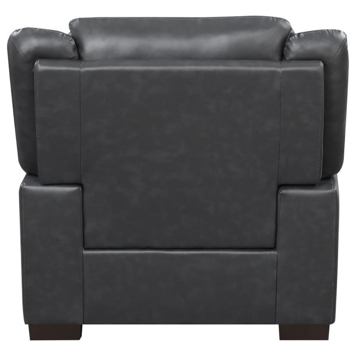 Coaster Arabella 3-piece Upholstered Padded Arm Sofa Living Room Set Grey - Bed & Sofa Hub