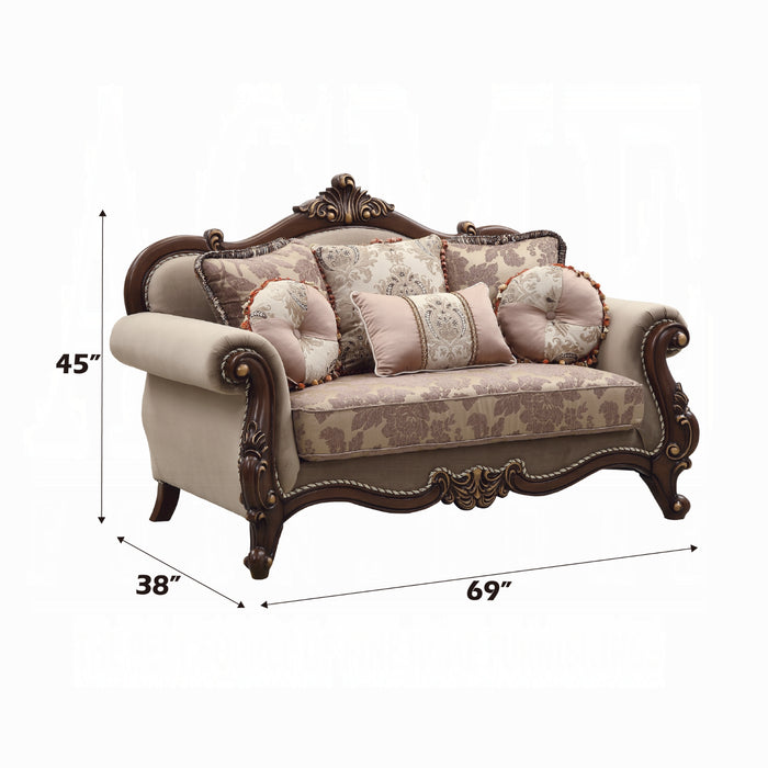 ACME Mehadi Loveseat W/6 Pillows - Bed & Sofa Hub