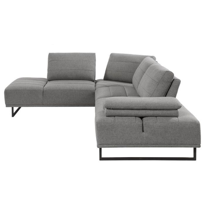 Coaster Arden Upholstered Sectional Sofa with Adjustable Back Taupe - Bed & Sofa Hub
