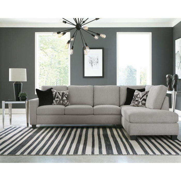 Coaster Whitson Upholstered Track Arm Sectional Chaise Sofa Stone - Bed & Sofa Hub