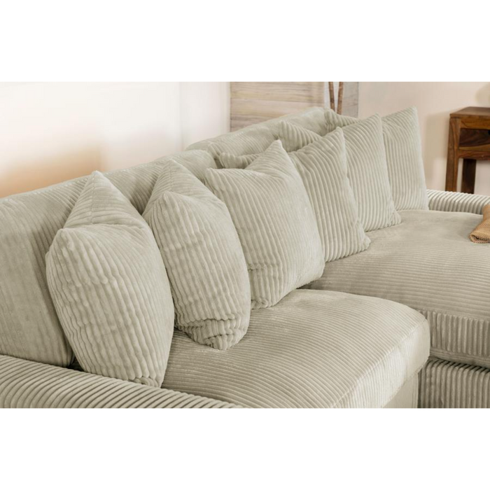 Coaster Blaine Upholstered Reversible Chaise Sectional Sofa Sand - Bed & Sofa Hub