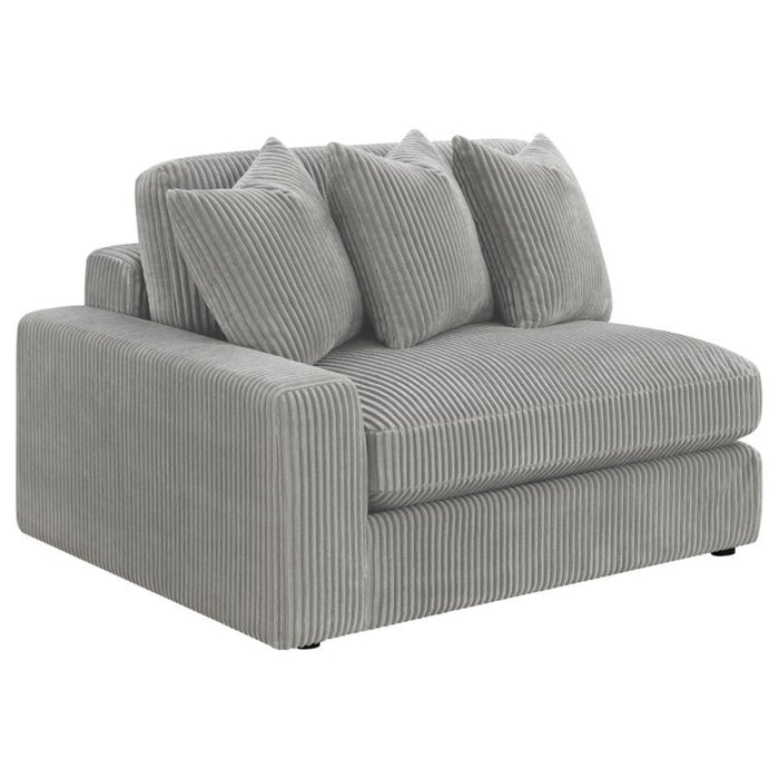 Coaster Blaine Upholstered Reversible Chaise Sectional Sofa Fog - Bed & Sofa Hub