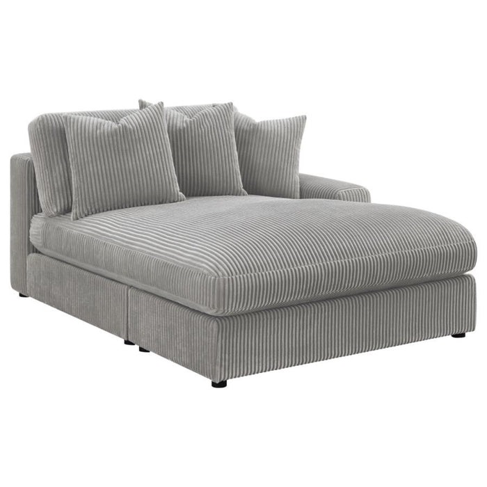 Coaster Blaine Upholstered Reversible Chaise Sectional Sofa Fog - Bed & Sofa Hub