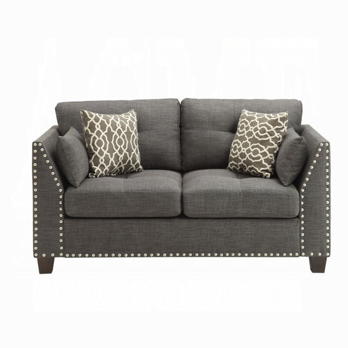 ACME Laurissa Loveseat W/4 Pillows - Bed & Sofa Hub