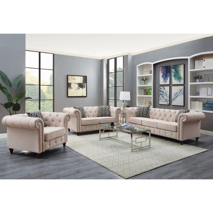 ACME Aurelia Loveseat W/2 Pillows - Bed & Sofa Hub