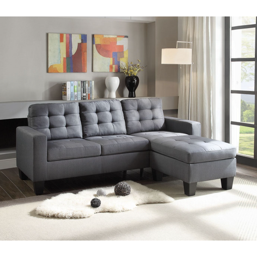 ACME Earsom Reversible Sofa & Ottoman - Bed & Sofa Hub