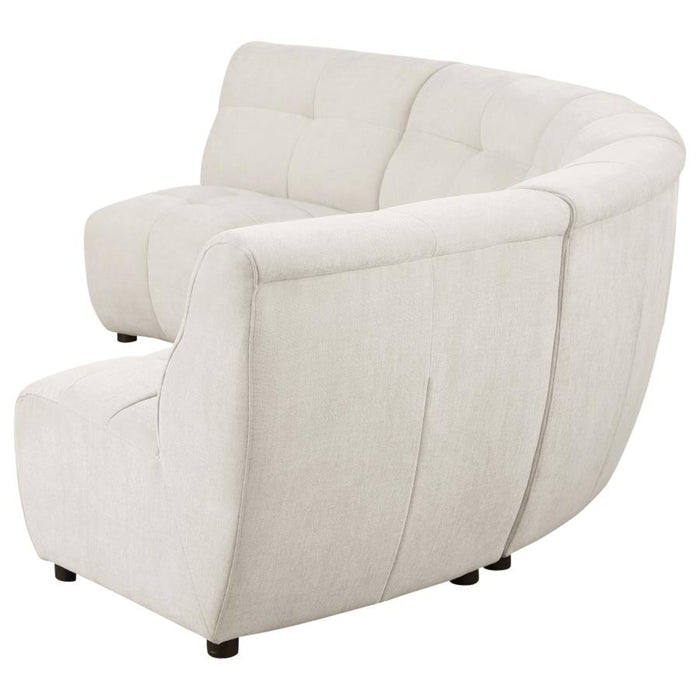 Coaster Charlotte 5-piece Upholstered Modular Sectional Sofa Ivory - Bed & Sofa Hub