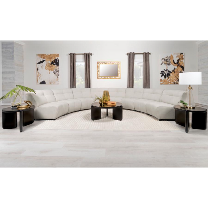 Coaster Charlotte 8-piece Upholstered Modular Sectional Sofa Ivory - Bed & Sofa Hub