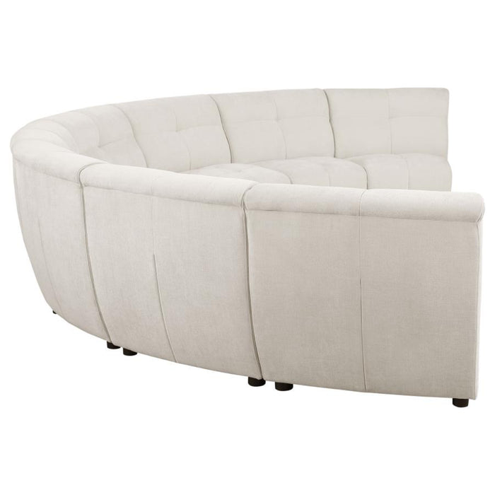 Coaster Charlotte 8-piece Upholstered Modular Sectional Sofa Ivory - Bed & Sofa Hub