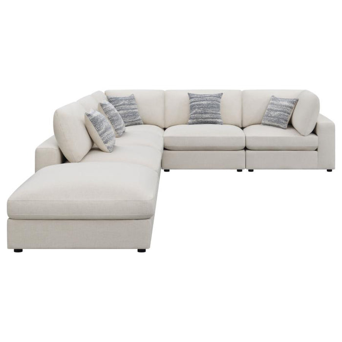Coaster Serene 6-piece Upholstered Modular Sectional Sofa Beige - Bed & Sofa Hub