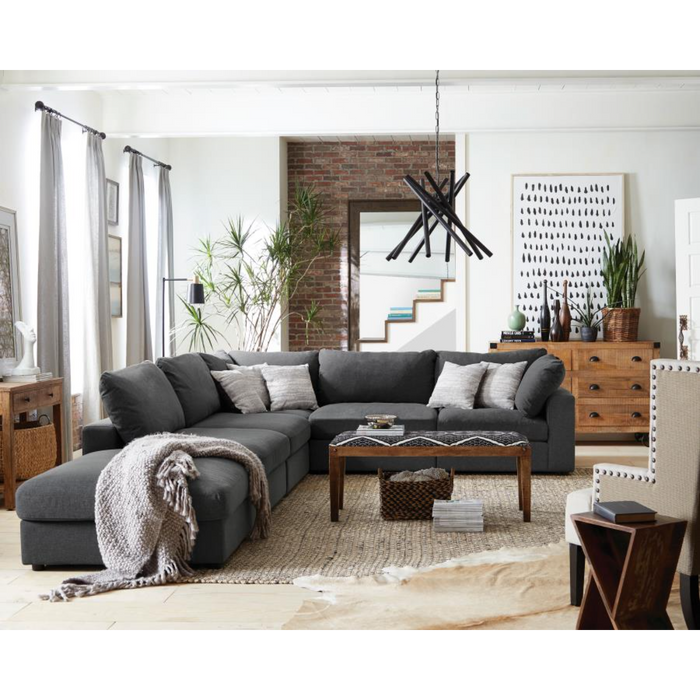 Coaster Serene 6-piece Upholstered Modular Sectional Sofa Charcoal - Bed & Sofa Hub