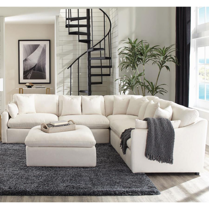 Coaster Hobson 6-piece Upholstered Modular Sectional Sofa Ivory - Bed & Sofa Hub
