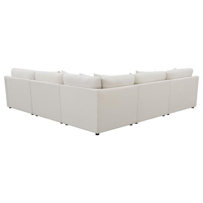 Coaster Hobson 6-piece Upholstered Modular Sectional Sofa Ivory - Bed & Sofa Hub