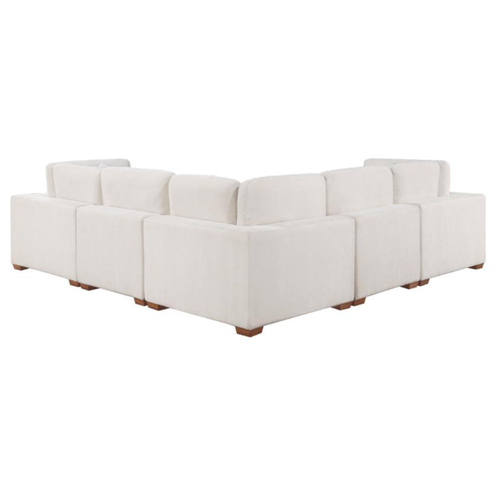 Coaster Lakeview 5-piece Upholstered Modular Sectional Sofa Ivory - Bed & Sofa Hub