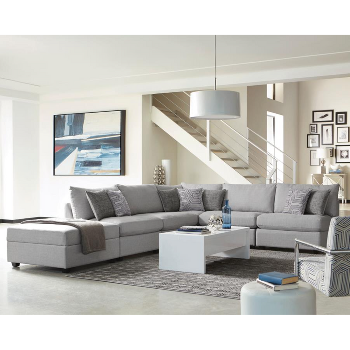Coaster Cambria 6-piece Upholstered Modular Sectional Sofa Grey - Bed & Sofa Hub