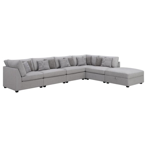 Coaster Cambria 6-piece Upholstered Modular Sectional Sofa Grey - Bed & Sofa Hub