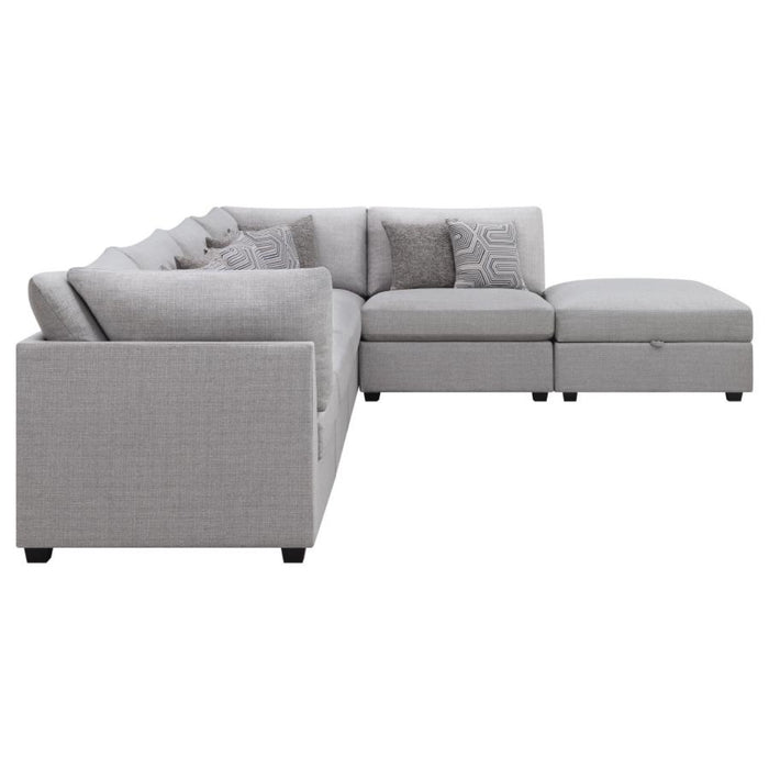 Coaster Cambria 6-piece Upholstered Modular Sectional Sofa Grey - Bed & Sofa Hub