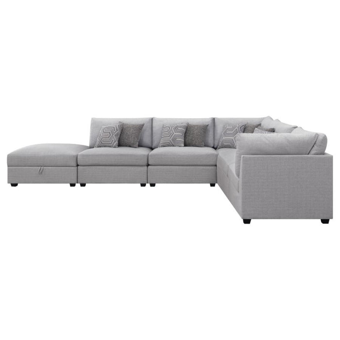 Coaster Cambria 6-piece Upholstered Modular Sectional Sofa Grey - Bed & Sofa Hub