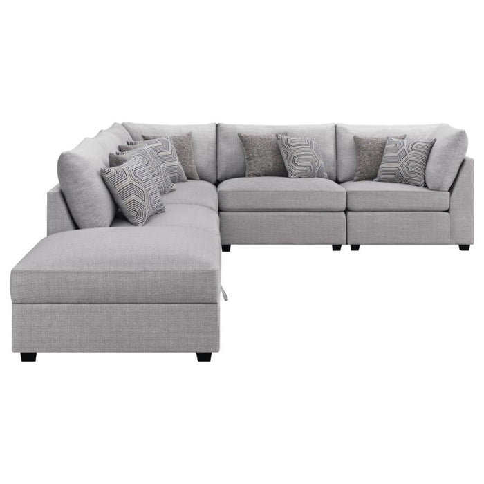 Coaster Cambria 6-piece Upholstered Modular Sectional Sofa Grey - Bed & Sofa Hub