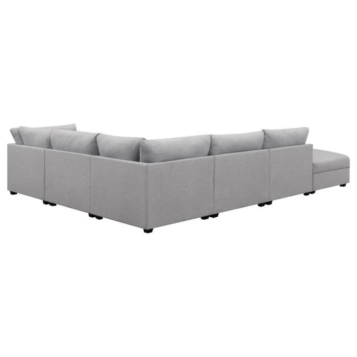 Coaster Cambria 6-piece Upholstered Modular Sectional Sofa Grey - Bed & Sofa Hub