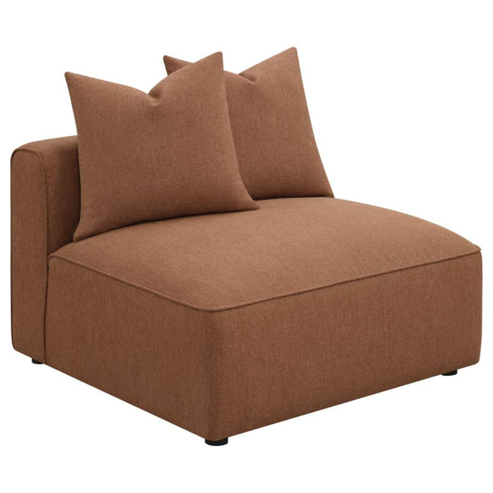 Coaster Jennifer 6-piece Upholstered Modular Sectional Terracotta - Bed & Sofa Hub