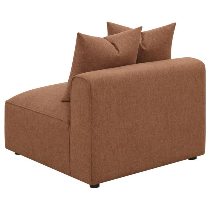Coaster Jennifer 6-piece Upholstered Modular Sectional Terracotta - Bed & Sofa Hub